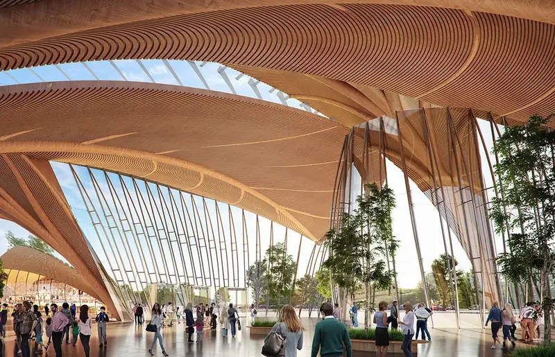 Visualisierung des neuen Terminals des Vlorë International Airport